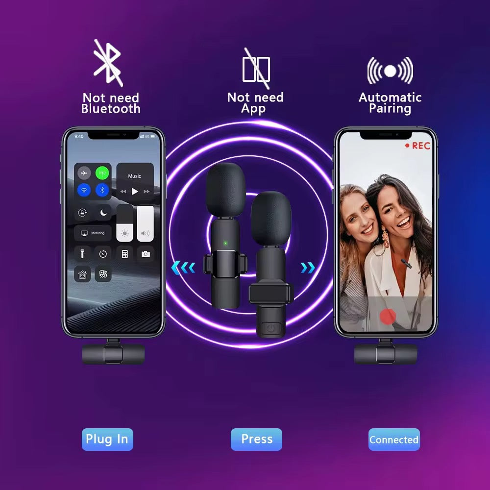 Wireless USC Microphone System – Clear Sound, Plug & Play, Long Battery Life | Ideal for Karaoke, Singing, Events, Podcasts & Presentations
