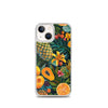 Vibrant tropical fruits like pineapples, mangoes, and papayas arranged Clear Case for iPhone®