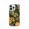 Vibrant tropical fruits like pineapples, mangoes, and papayas arranged Clear Case for iPhone®