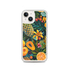 Vibrant tropical fruits like pineapples, mangoes, and papayas arranged Clear Case for iPhone®