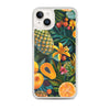 Vibrant tropical fruits like pineapples, mangoes, and papayas arranged Clear Case for iPhone®