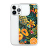 Vibrant tropical fruits like pineapples, mangoes, and papayas arranged Clear Case for iPhone®