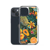 Vibrant tropical fruits like pineapples, mangoes, and papayas arranged Clear Case for iPhone®