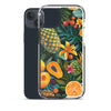 Vibrant tropical fruits like pineapples, mangoes, and papayas arranged Clear Case for iPhone®