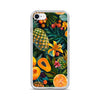 Vibrant tropical fruits like pineapples, mangoes, and papayas arranged Clear Case for iPhone®