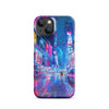 vibrant cityscape with neon lightsSnap case for iPhone