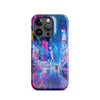 vibrant cityscape with neon lightsSnap case for iPhone