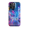 vibrant cityscape with neon lightsSnap case for iPhone